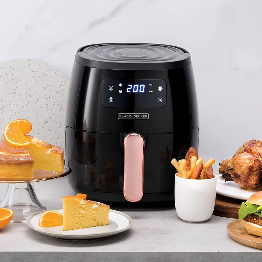 Black & Decker Olla Freidora de Aire 5.7 Litros, HFD5055B