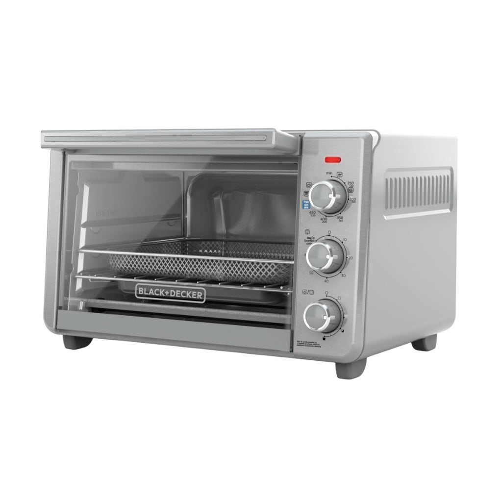 Black & Decker Horno Tostador con Freidora Aire 21.8 Litros, TO3217SS-LA