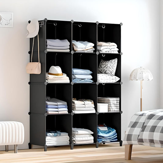 Miomu Estantería de Almacenamiento, 12 Cubos