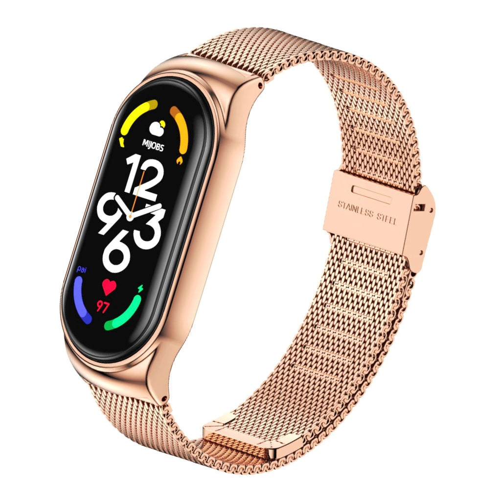 Mijobs Correa de Remplazo Metálica Milanesa para mi Band 7