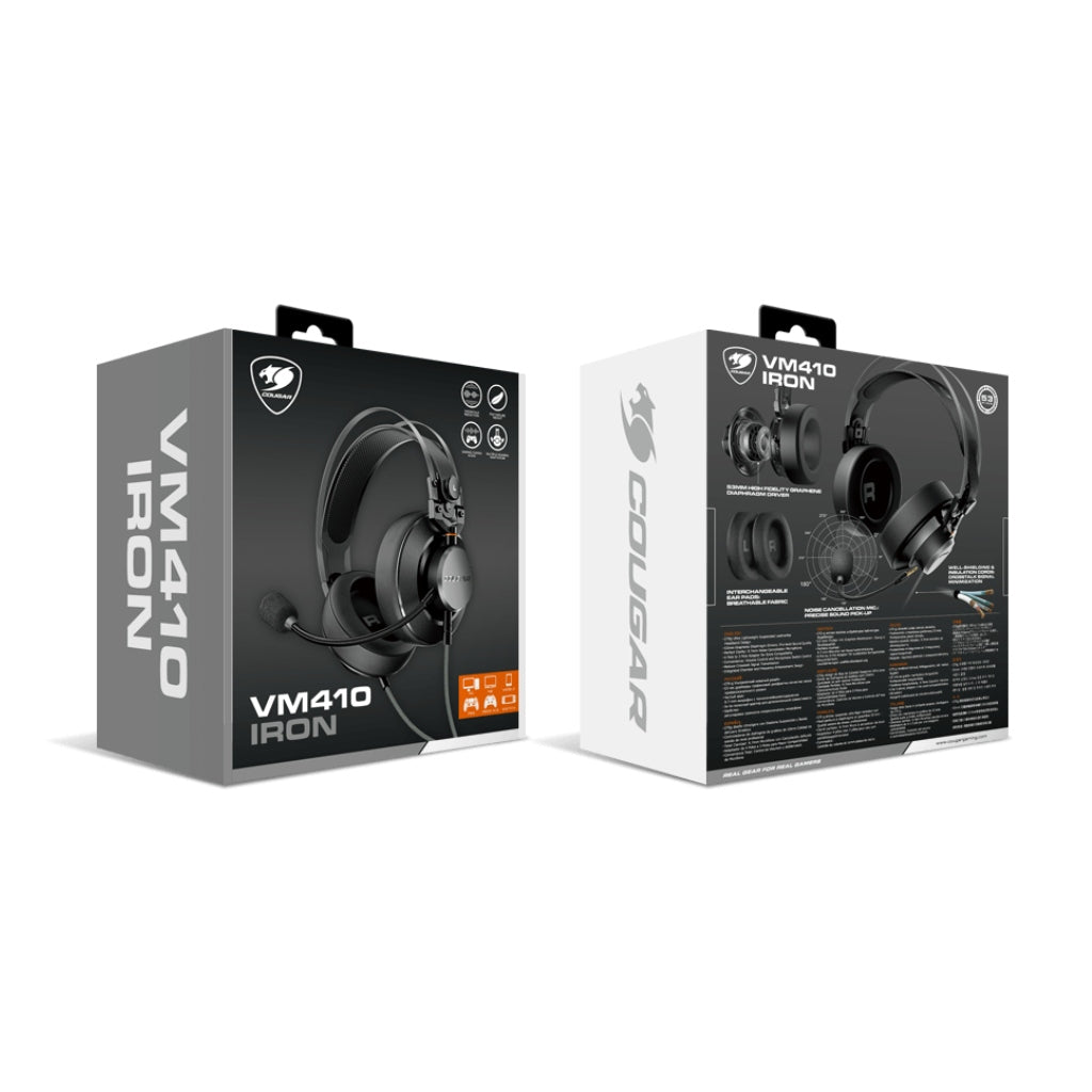 Cougar Audífonos Alámbricos de Diadema Gaming VM410