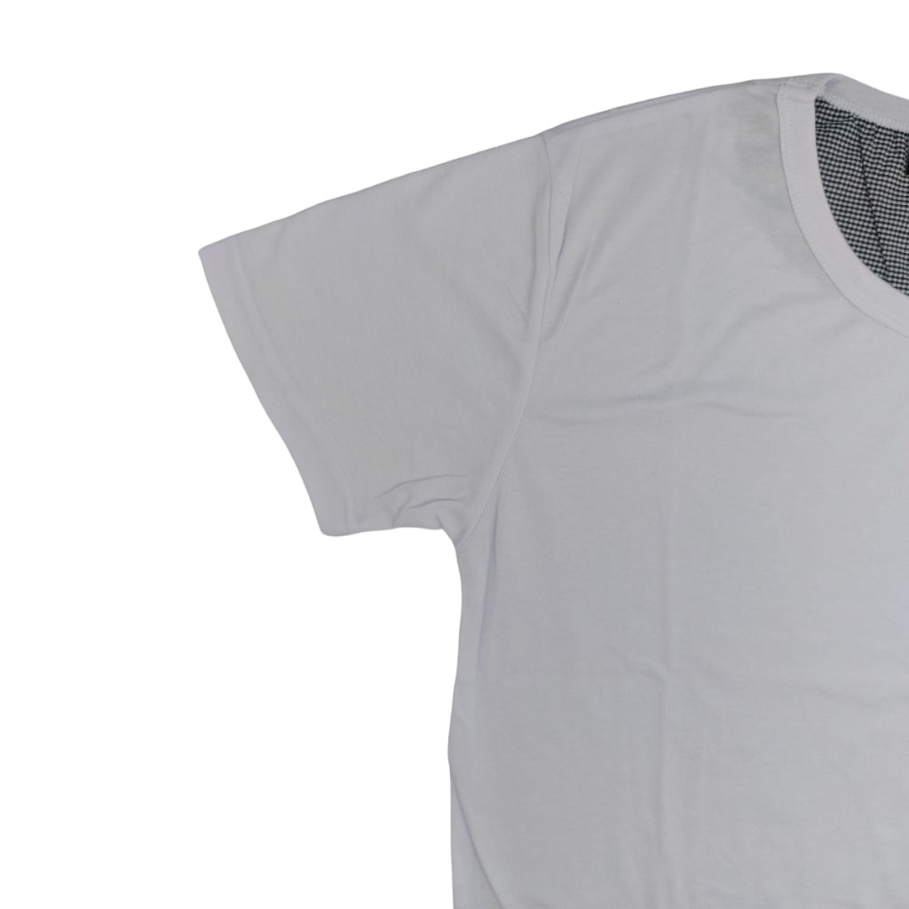 Miomu Pijama Corta para Hombre, Blanco