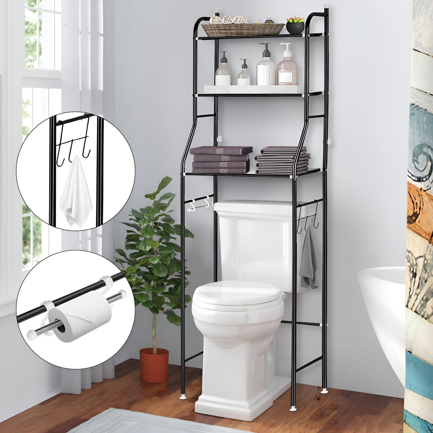 Miomu Estante Organizador para Baño, 3 Niveles