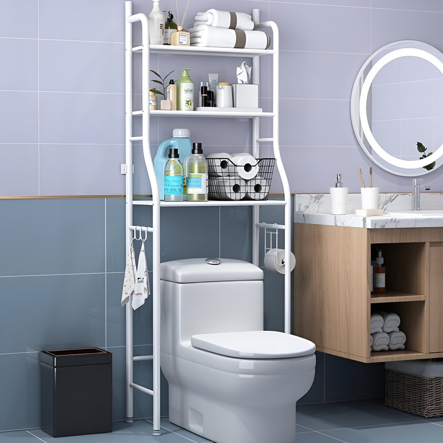 Miomu Estante Organizador para Baño, 3 Niveles