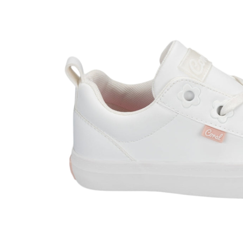 Coral Tenis Kaori White, para Niña