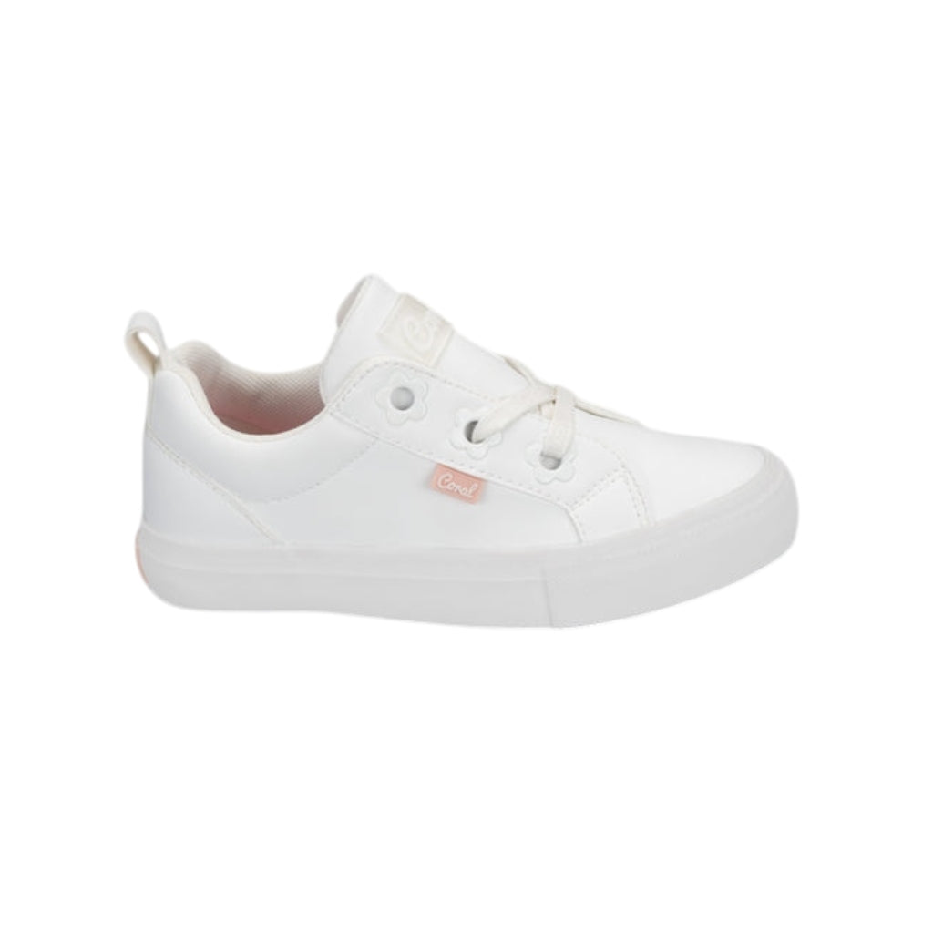 Coral Tenis Kaori White, para Niña