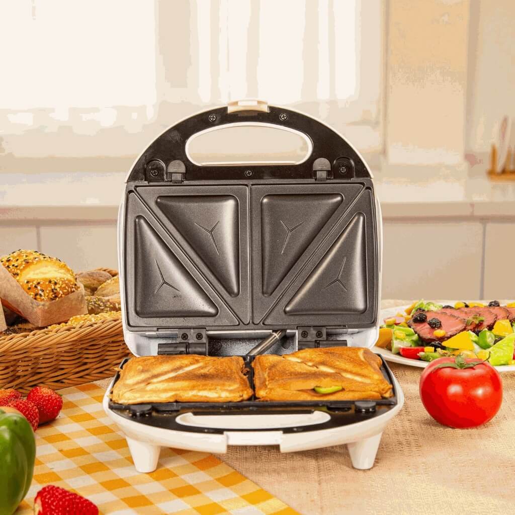 Decakila Sandwichera con Base Intercambiable 800W (KUEC013W)