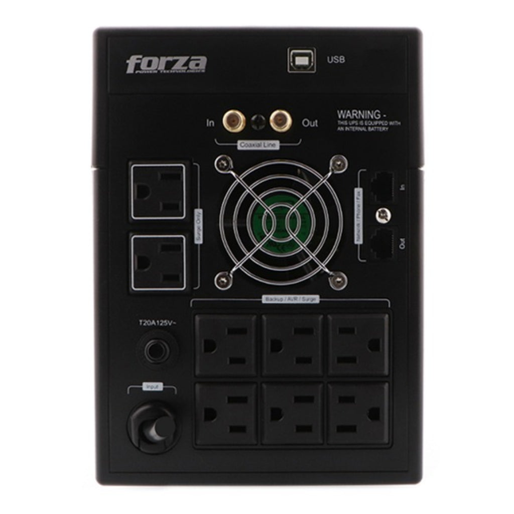 Forza UPS Regulador LCD Smart FX-1500LCD 1500VA/840W/8 Salidas