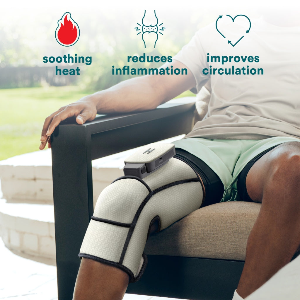 Homedics Masajeador de Rodilla de Compresión Deportiva + Controlador, SR-CMXK5SHJ