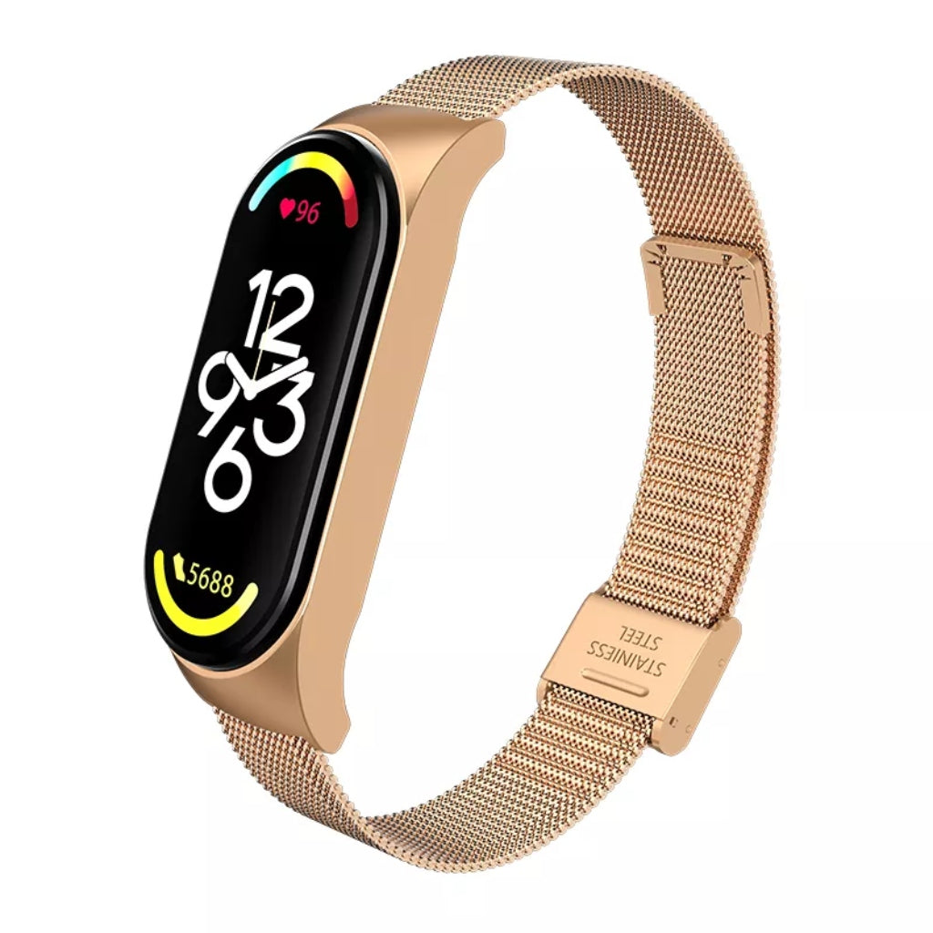 Mijobs Correa de Remplazo Metálica Milanesa para mi Band 7