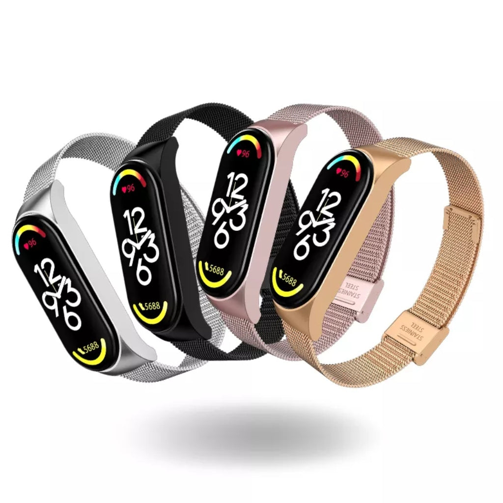 Mijobs Correa de Remplazo Metálica Milanesa para mi Band 7