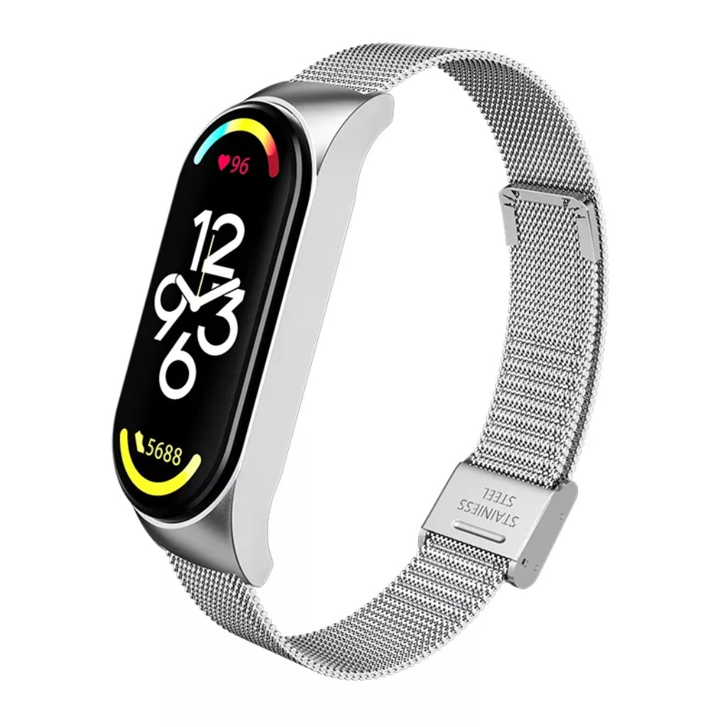 Mijobs Correa de Remplazo Metálica Milanesa para mi Band 7