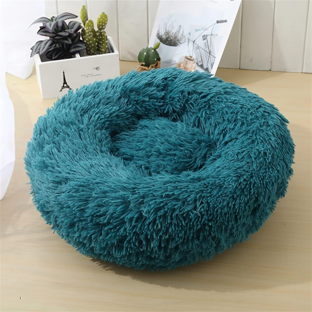 Miomu Cama de Peluche Redonda para Mascotas, Grande
