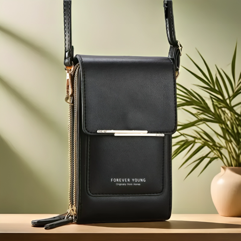 Miomu Bolso Cruzado con Ventanilla de Visualización para Pantalla de Celular