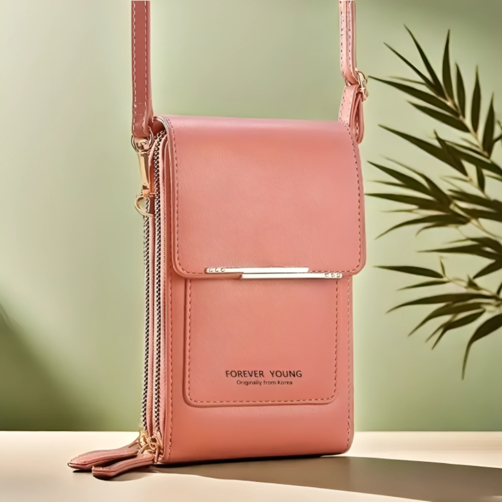 Miomu Bolso Cruzado con Ventanilla de Visualización para Pantalla de Celular
