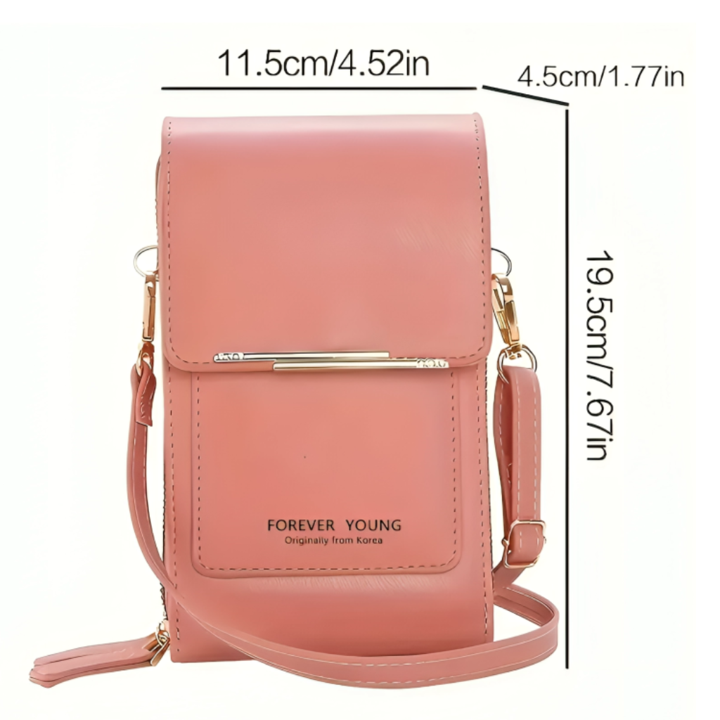 Miomu Bolso Cruzado con Ventanilla de Visualización para Pantalla de Celular