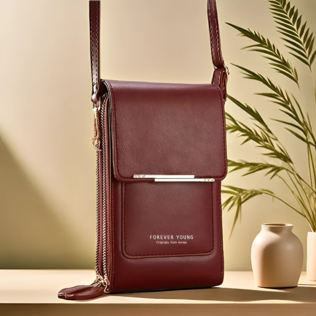 Miomu Bolso Cruzado con Ventanilla de Visualización para Pantalla de Celular