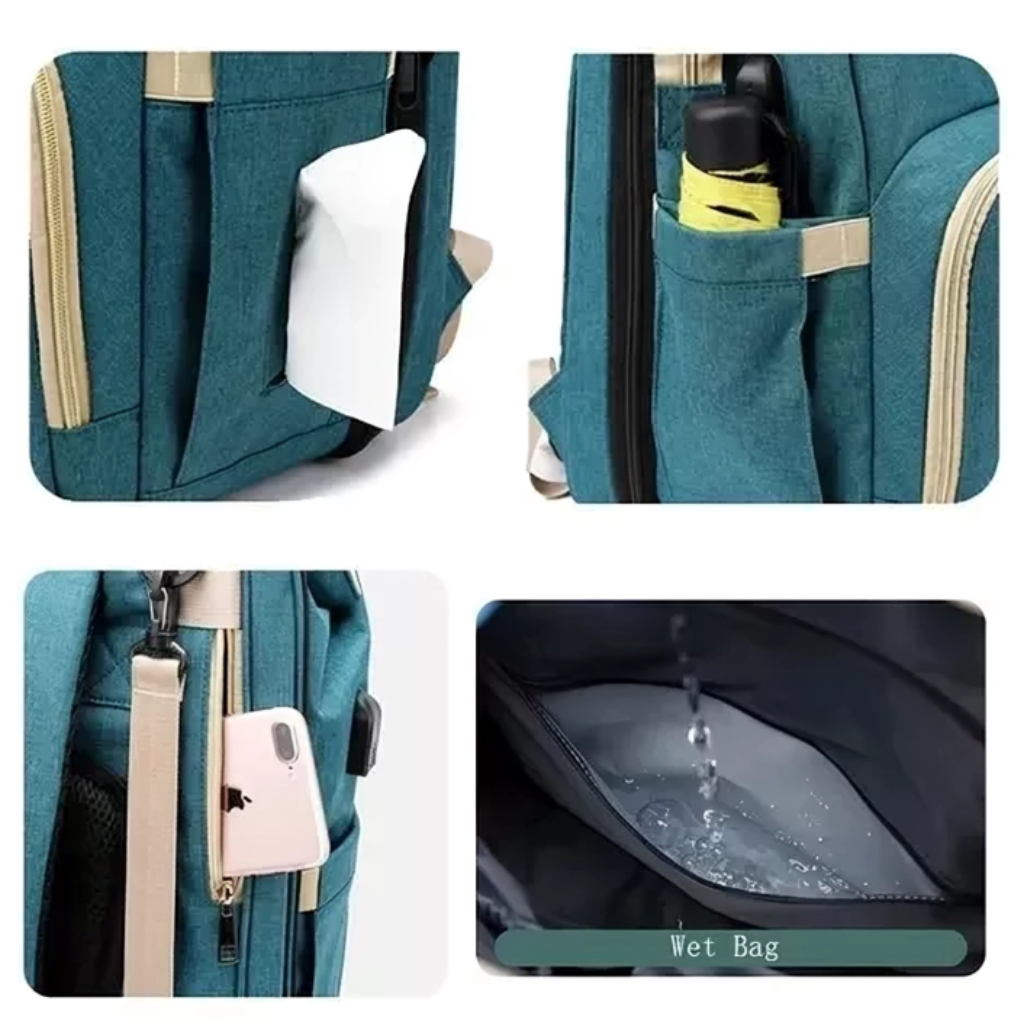 Miomu Bolso Pañalera Multiuso con Cambiador