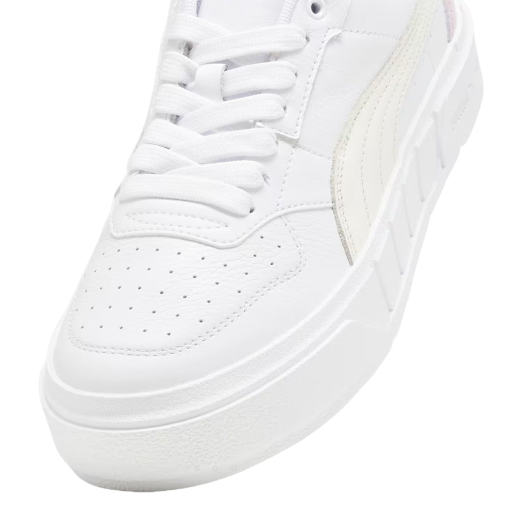 Puma Tenis Casual Cali Court Leather Blanco/Morado, para Mujer