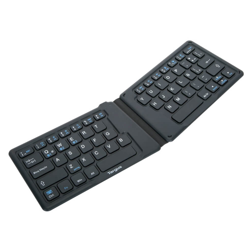 Targus Teclado Inalámbrico Ergonómico Plegable en Español, AKF003ES
