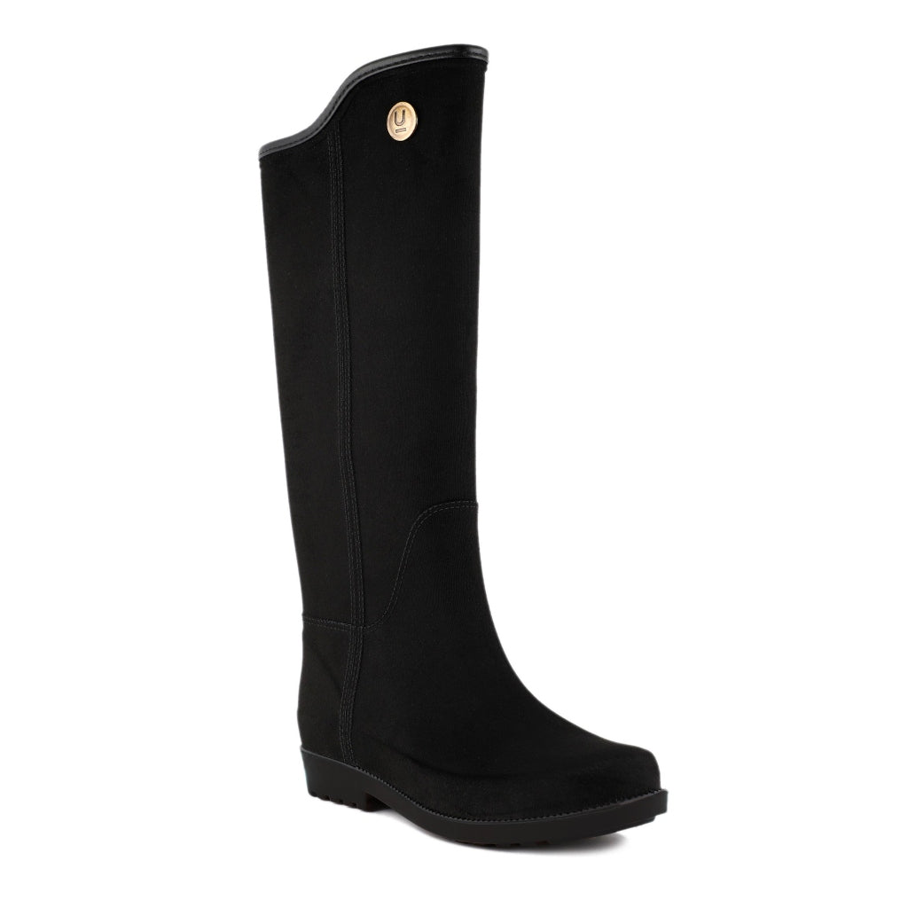 Ulan Botas Alta para Lluvia Alejandra Negra, para Mujer