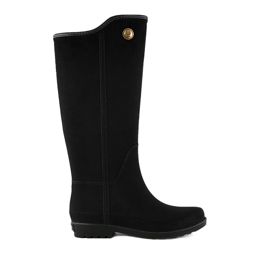 Ulan Botas Alta para Lluvia Alejandra Negra, para Mujer