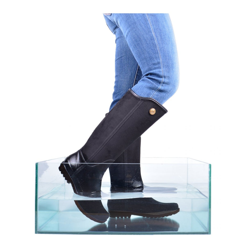 Ulan Botas Alta para Lluvia Alejandra Negra, para Mujer