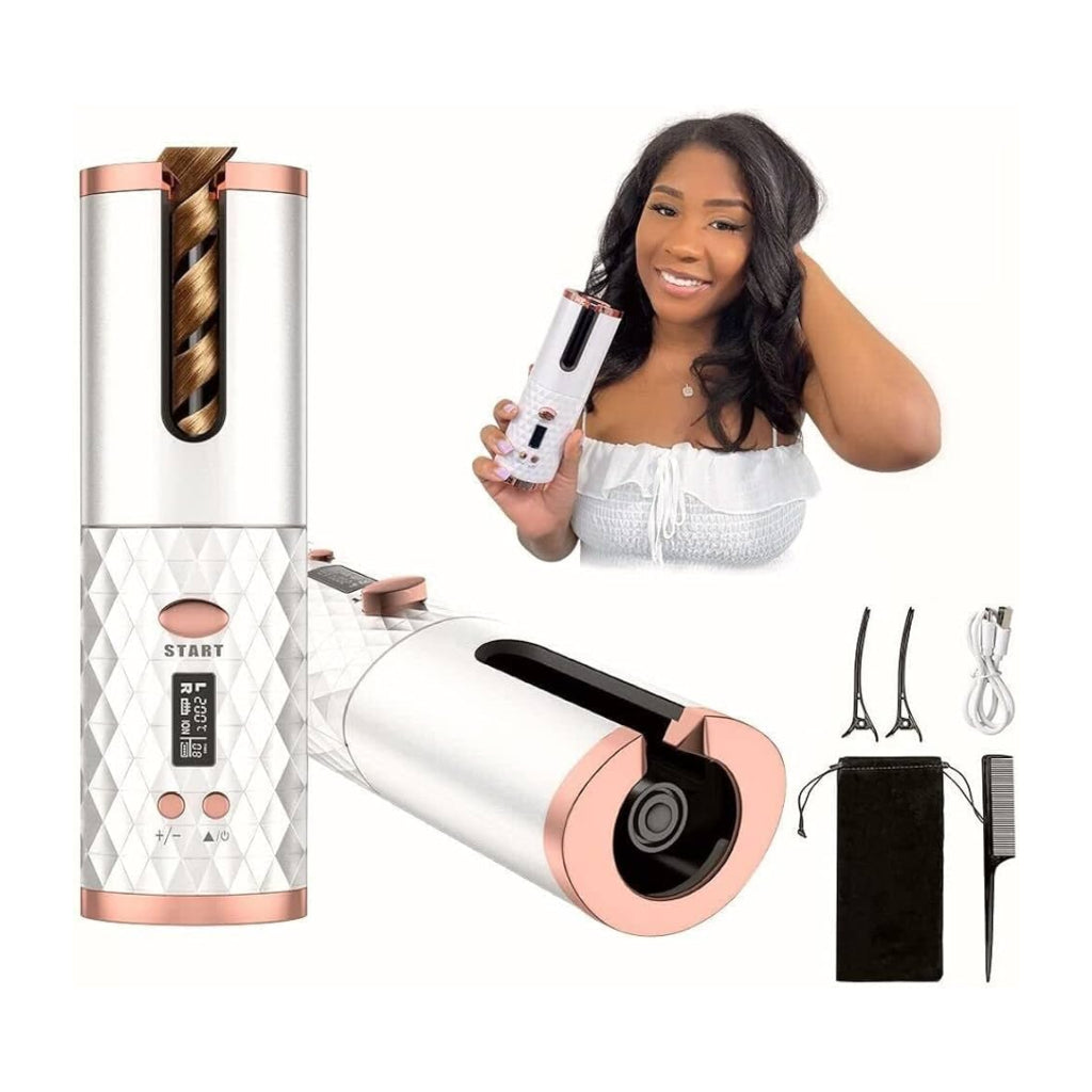 Hair Curlers Rizador Automático Inalámbrica para Cabello