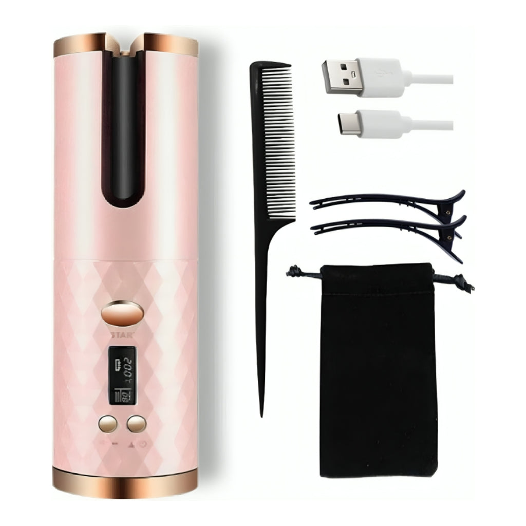 Hair Curlers Rizador Automático Inalámbrica para Cabello