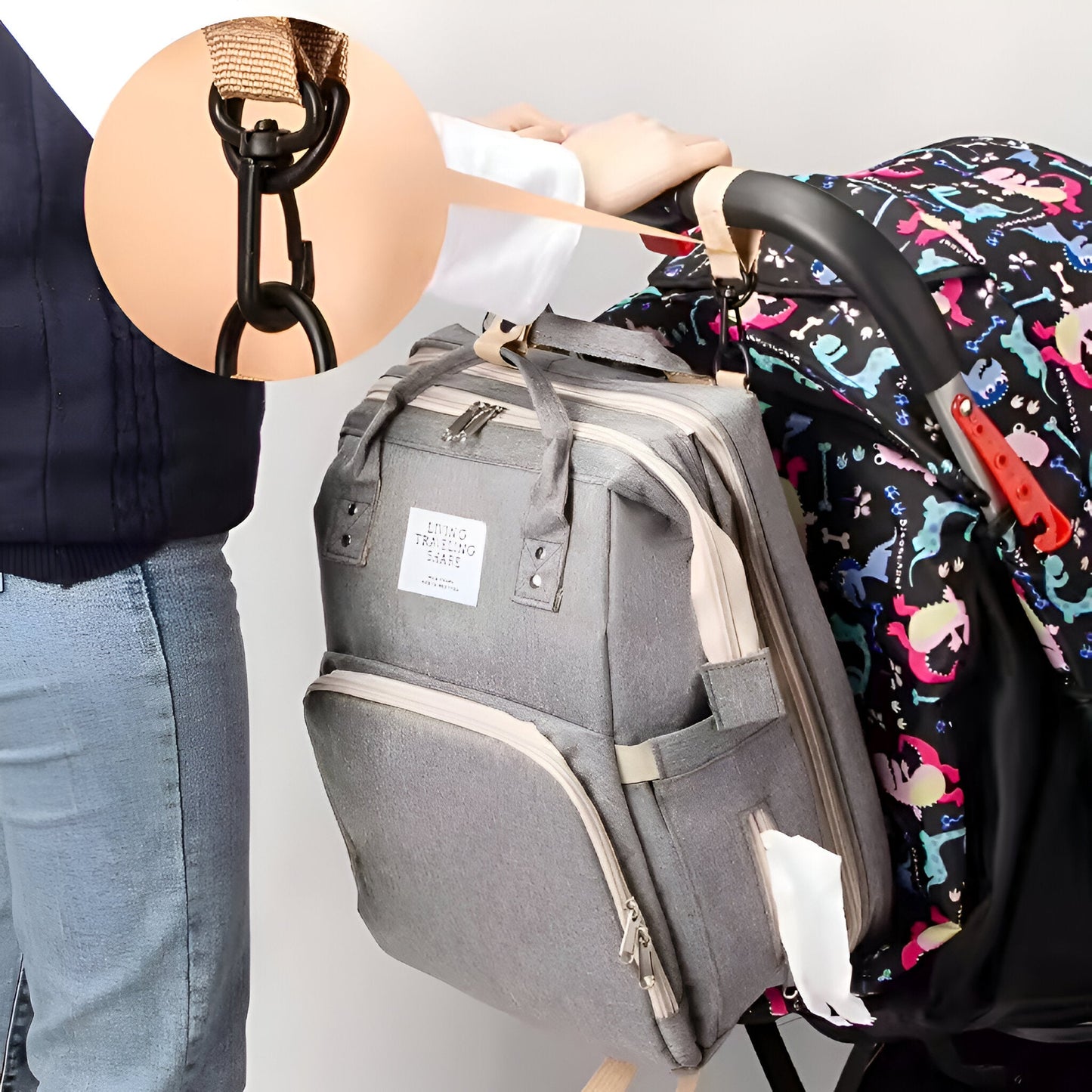 Miomu Bolso Pañalera Multiuso con Cambiador