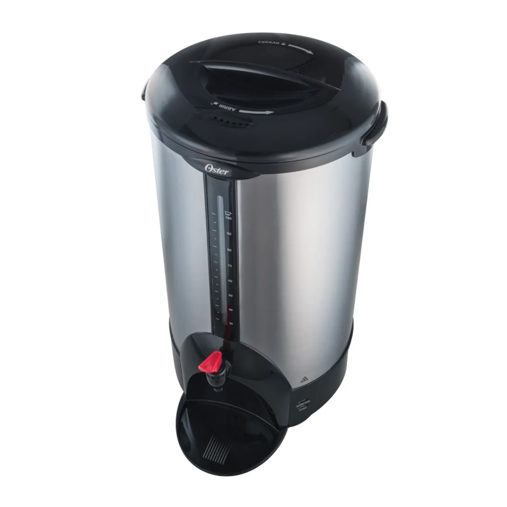 Oster Percolador de Acero Inoxidable 100 Tz. BVSTDC3394