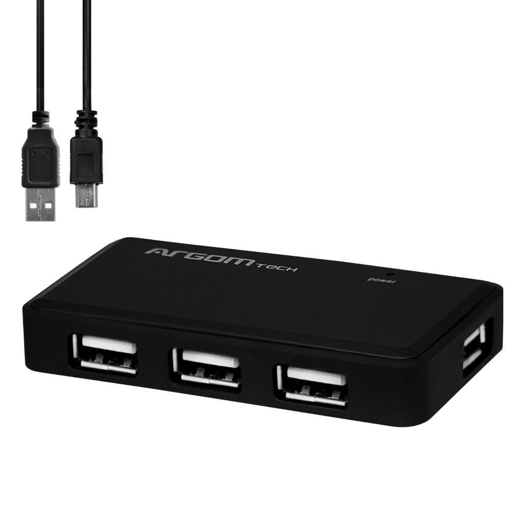 Argom Conector HUB Universal USB con 4 Puertos