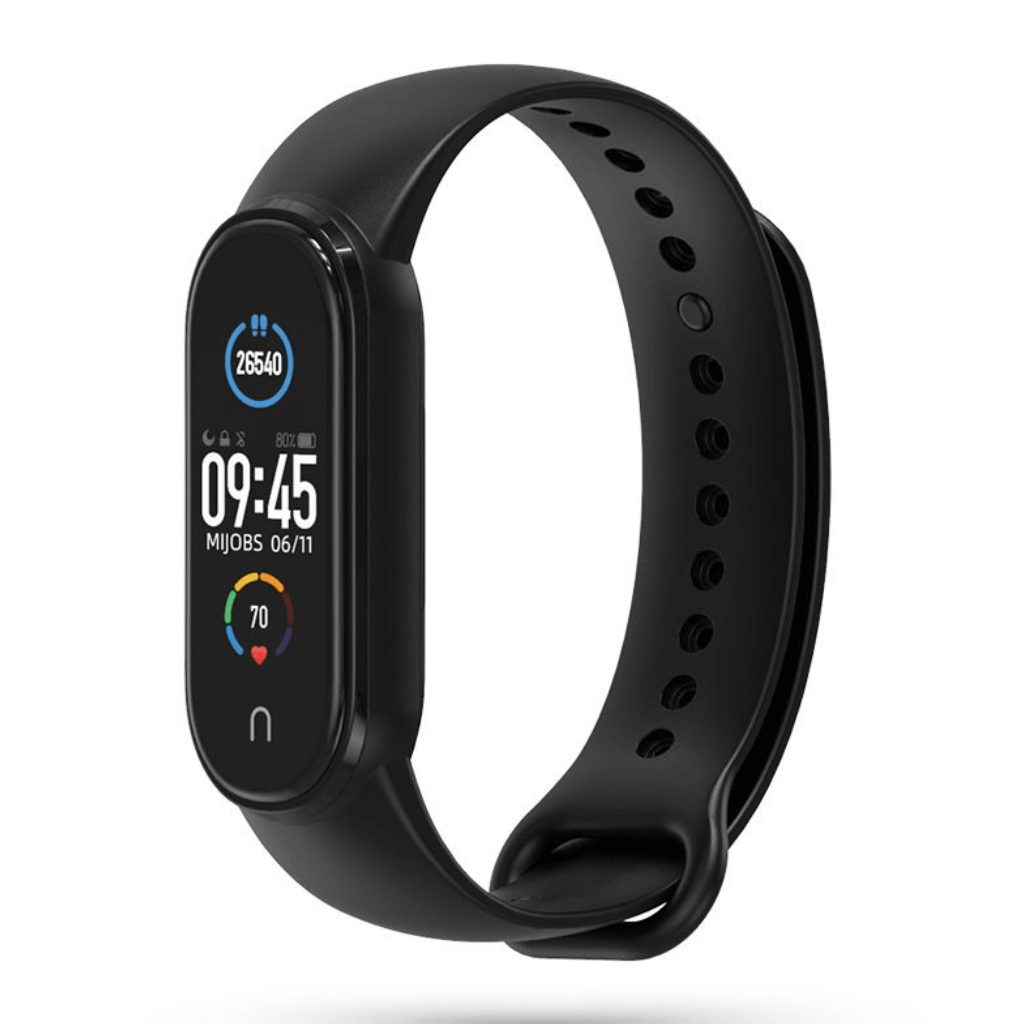 Mijobs Correa de Reemplazo Silicona para Xiaomi Mi Band 5 y 6