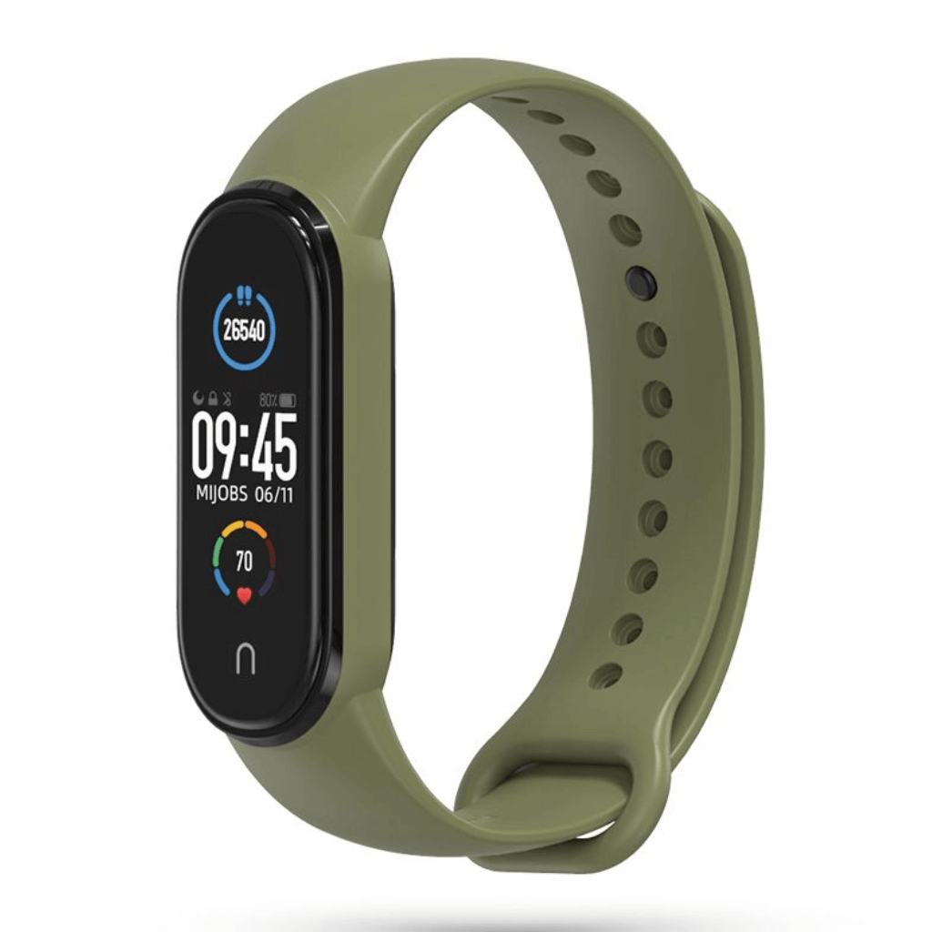 Mijobs Correa de Reemplazo Silicona para Xiaomi Mi Band 5 y 6