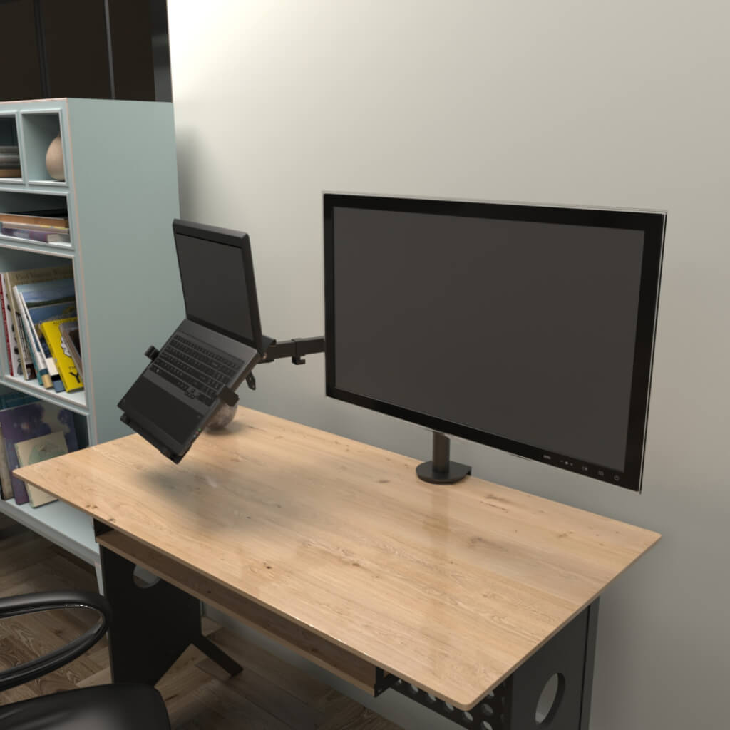 Klip Xtreme Soporte de Mesa para Monitor y Laptop (KMM-301)