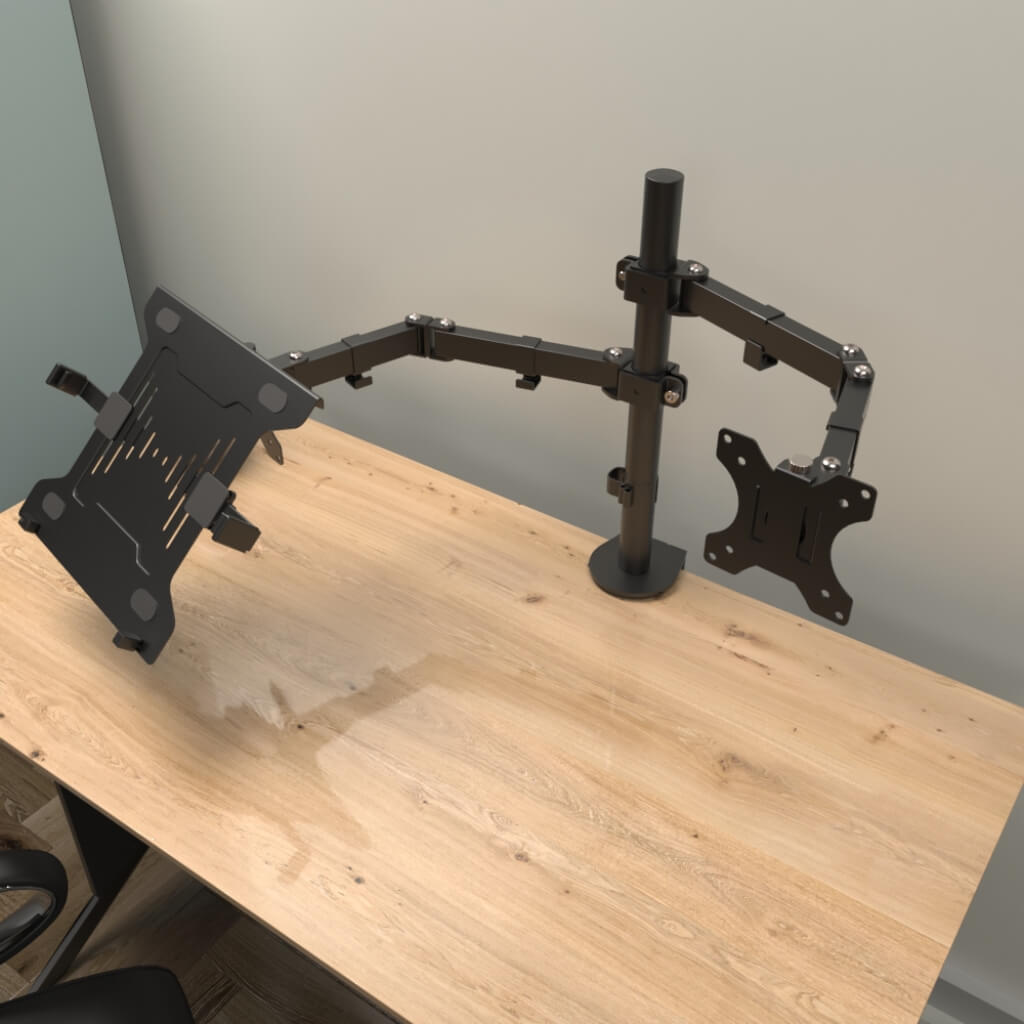 Klip Xtreme Soporte de Mesa para Monitor y Laptop (KMM-301)