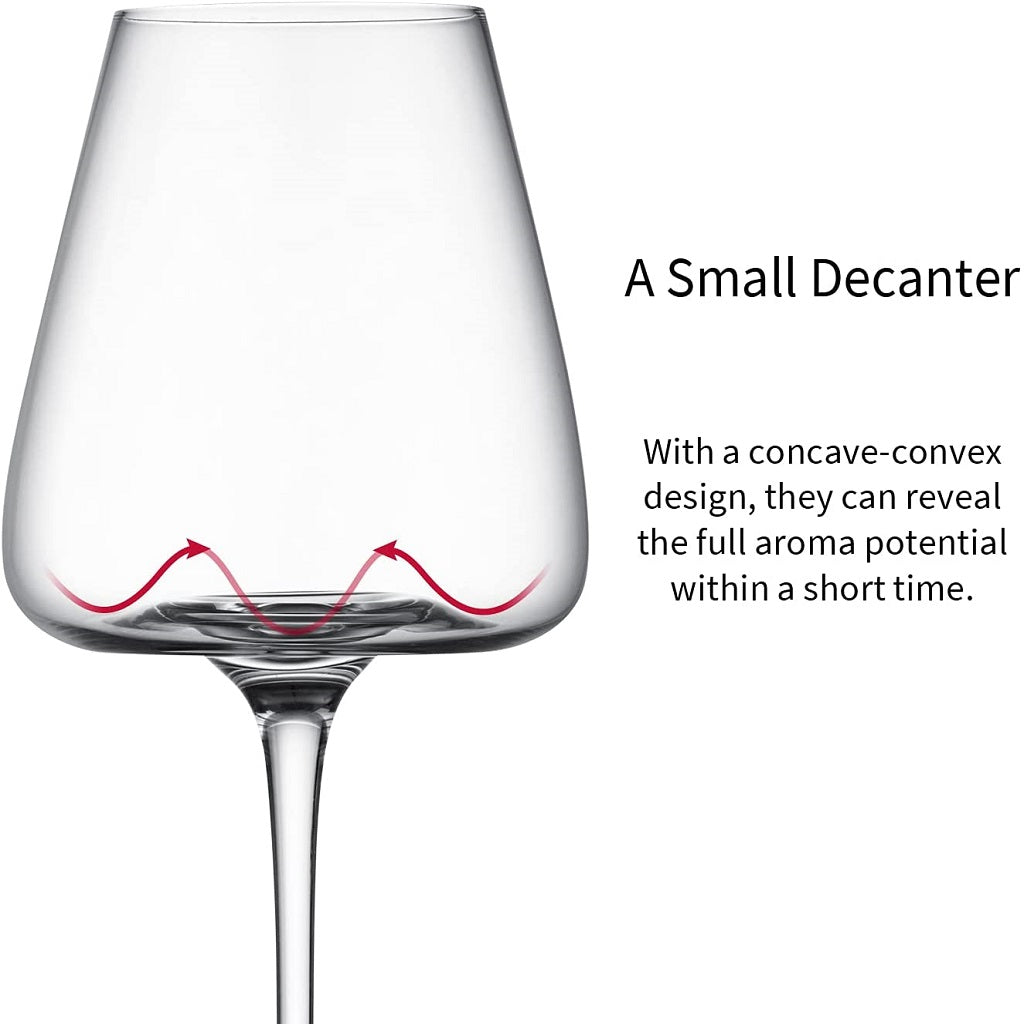 La Gotera Set Copa de Cristal para Vino, 2 Unidades