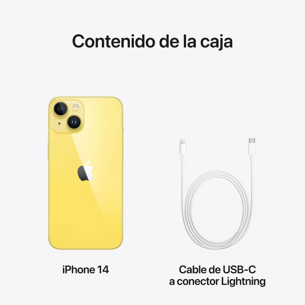 Apple Teléfono Celular iPhone 14, 128GB