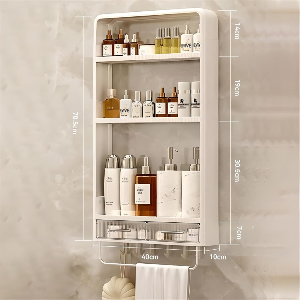 Miomu Estante de Almacenamiento Aéreo para Baño, 4 Niveles