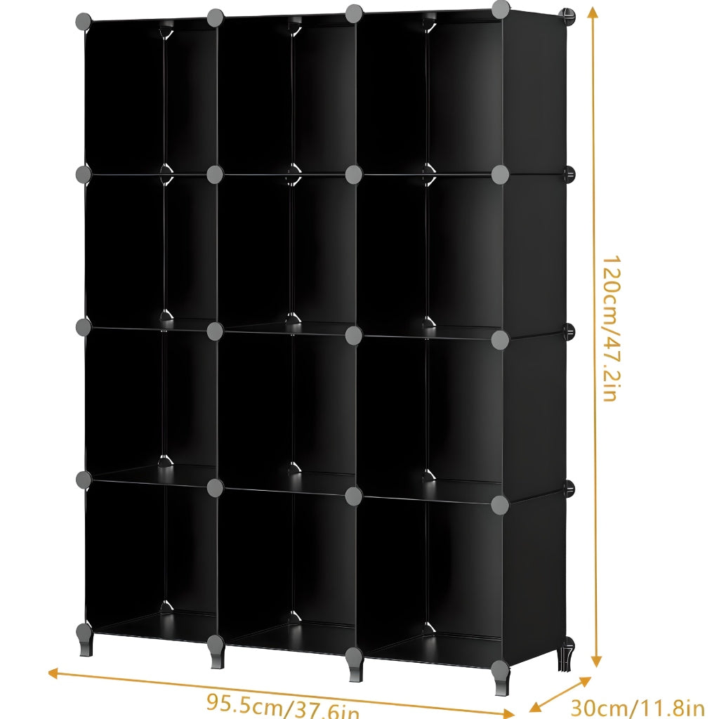 Miomu Estantería de Almacenamiento, 12 Cubos