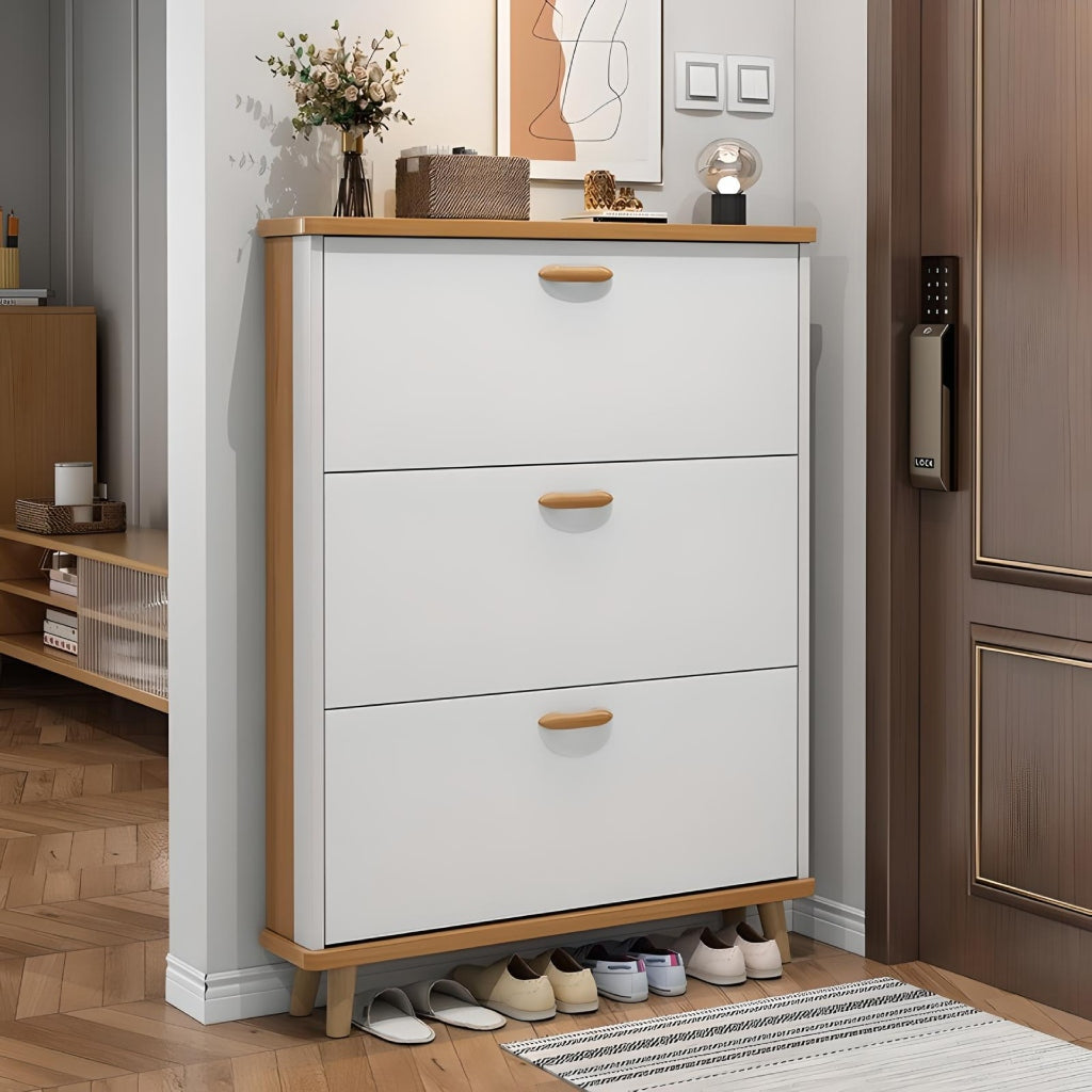 Miomu Mueble Zapatera 3 Niveles, Estilo Gaveta