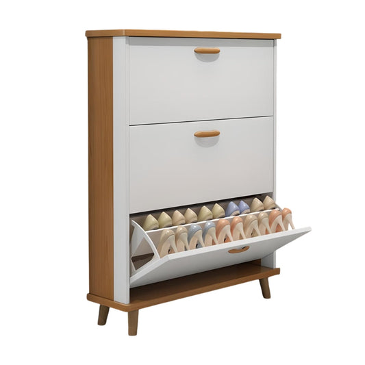 Miomu Mueble Zapatera 3 Niveles, Estilo Gaveta