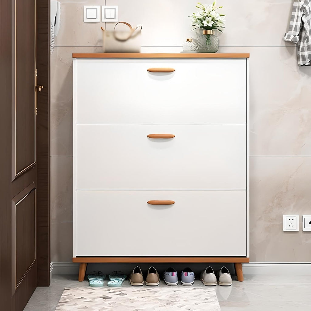 Miomu Mueble Zapatera 3 Niveles, Estilo Gaveta