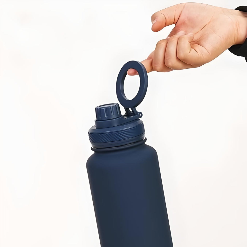 Miomu Botella de Acero Inoxidable Térmica, con Tapa Magnética para el Celular