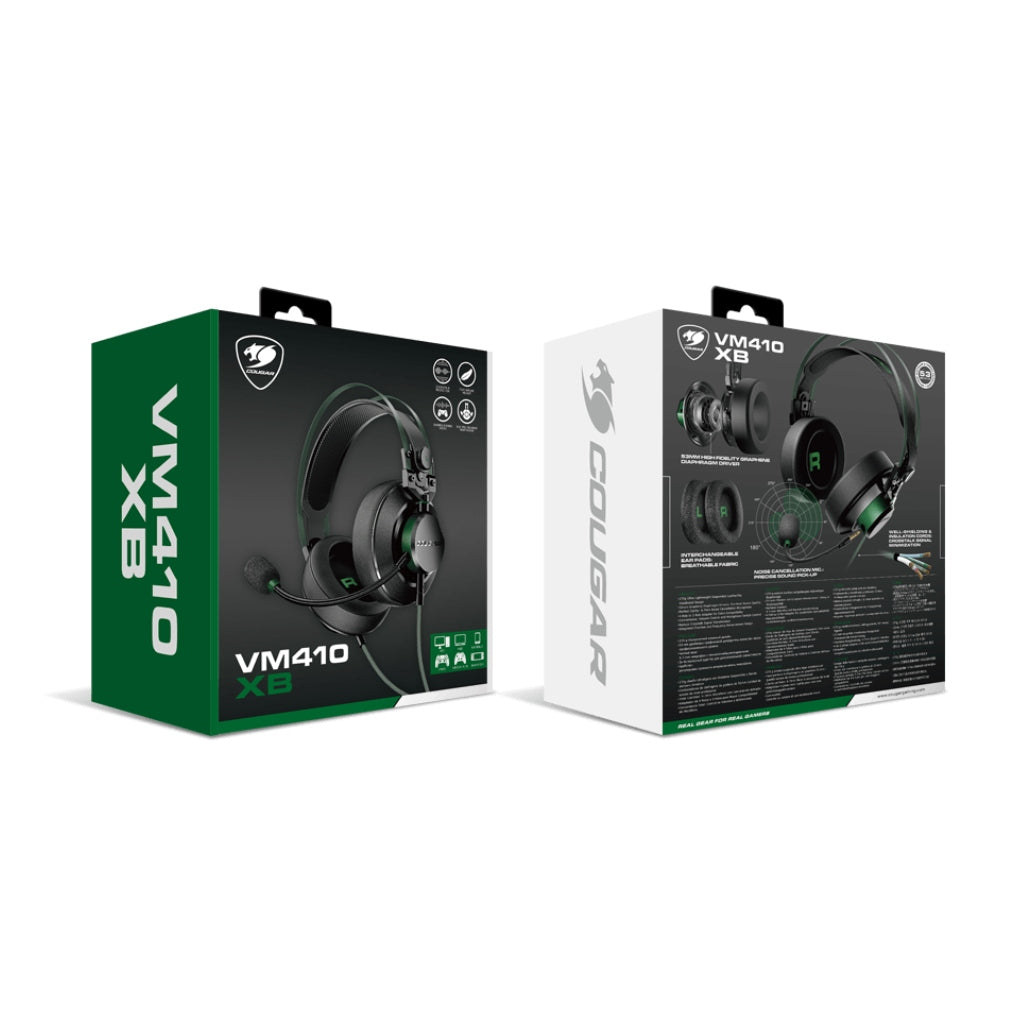Cougar Audífonos Alámbricos de Diadema Gaming VM410
