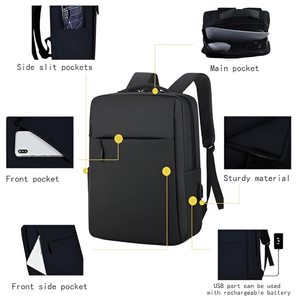 Miomu Mochila Para Laptop, Puerto de Carga USB