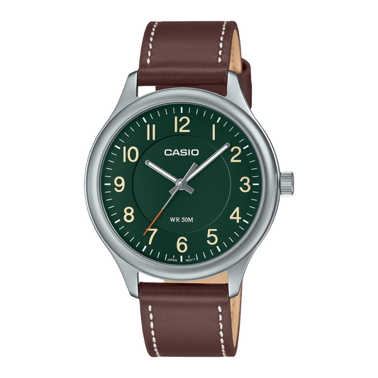 Casio Reloj Analógico Estándar Casual de Acero Inoxidable, para Hombre