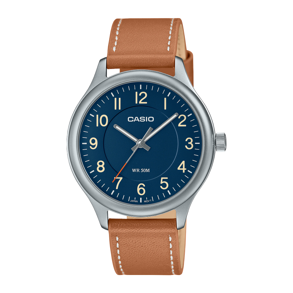Casio Reloj Analógico Estándar Casual de Acero Inoxidable, para Hombre