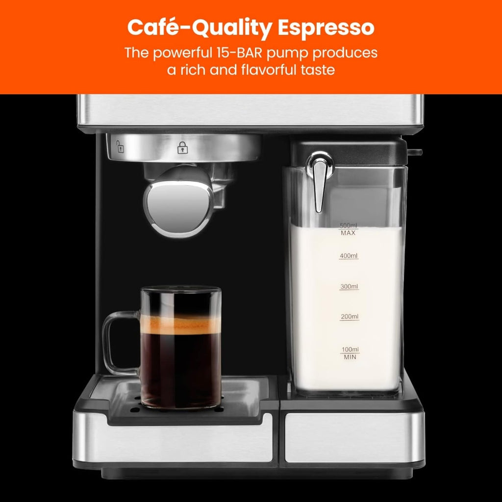 Chefman Máquina de Café Espresso Semiautomática Digital 6 en 1 (RJ54)