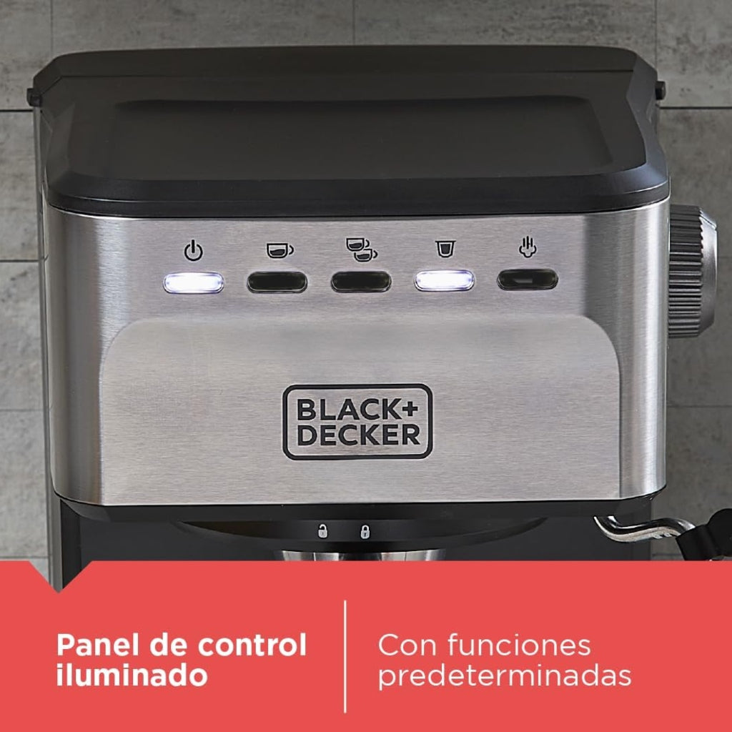 Black & Decker Máquina de Café Espresso Semiautomática (EM0312-0SDLA)